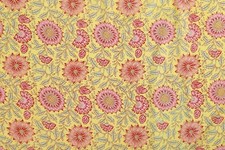 25 Yard Indian Cotton Handmade Print Fabric Sanganeri Hand Block Printed Fabric