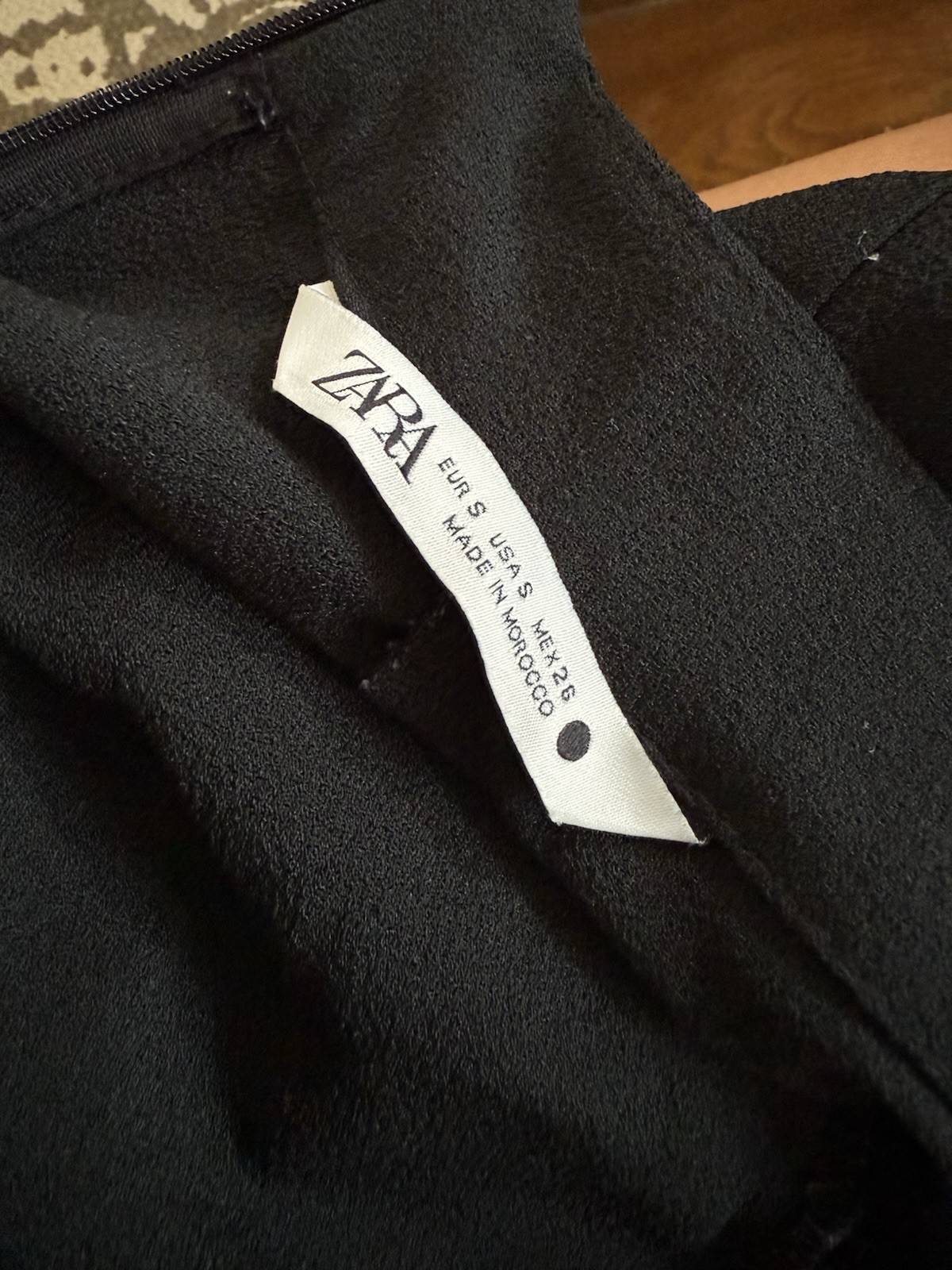 Black High Neck Dress From Zara Size Small Perfect Condition image 5