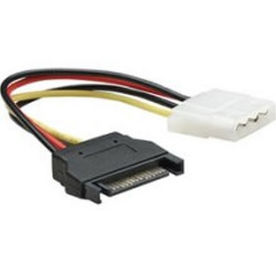  15 pin SATA power male to molex power female adapter cable, SATA to Molex power