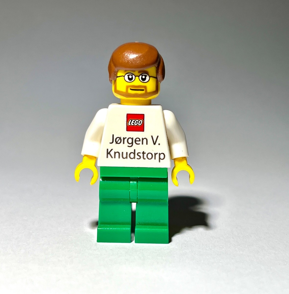 RARE LEGO CEO Minifigure Business Card Jorgen Knudstorp