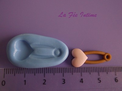 Resine Moules Materiel Moule Silicone A Fimo Platre Scrap Resine Epingle Coeur Bebe 2 5 1cm N1560 Loisirs Creatifs