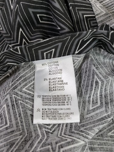 Versace Collection City Mens Dress Shirt 41 - 16 Black Stars Cotton Blend - Picture 8 of 13