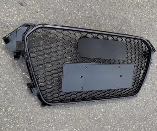 For 2013 2014 2015 Audi A4 B8.5 S4 RS4 Black Front bumper mesh grill Grille 4DR - Foto 3 di 4