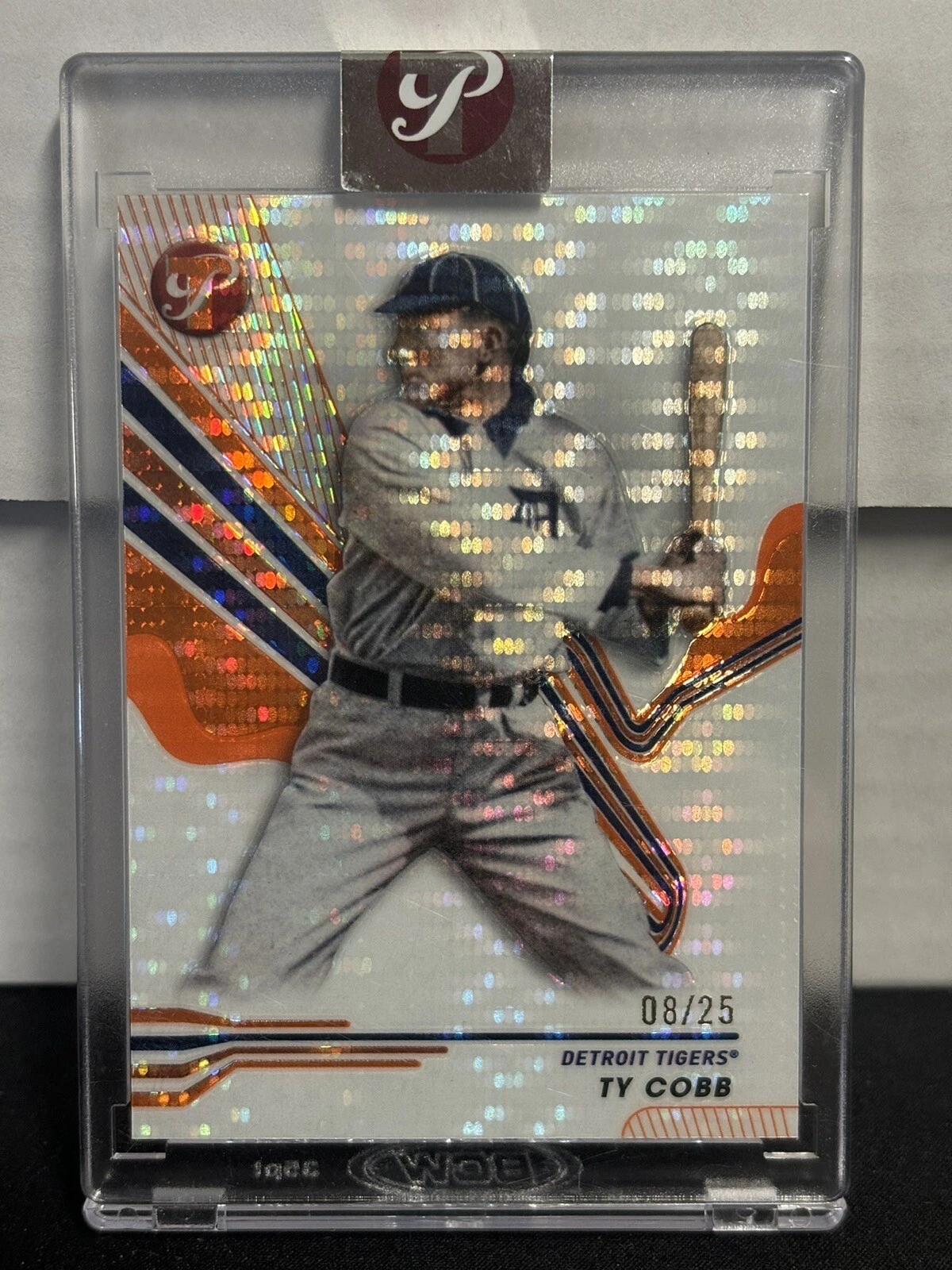 2024 Topps Pristine Ty Cobb Encased Pristine Orange Refractor #25 HOF Tigers #47