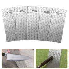 5pcs 200-1200 Grit Diamond Sharpening Stone Set Honeycomb Surface Whetstone