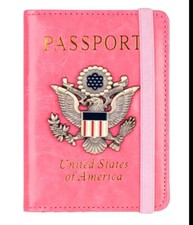 Slim Leather Travel Passport Wallet Holder RFID Blocking ID Card Case Cover US