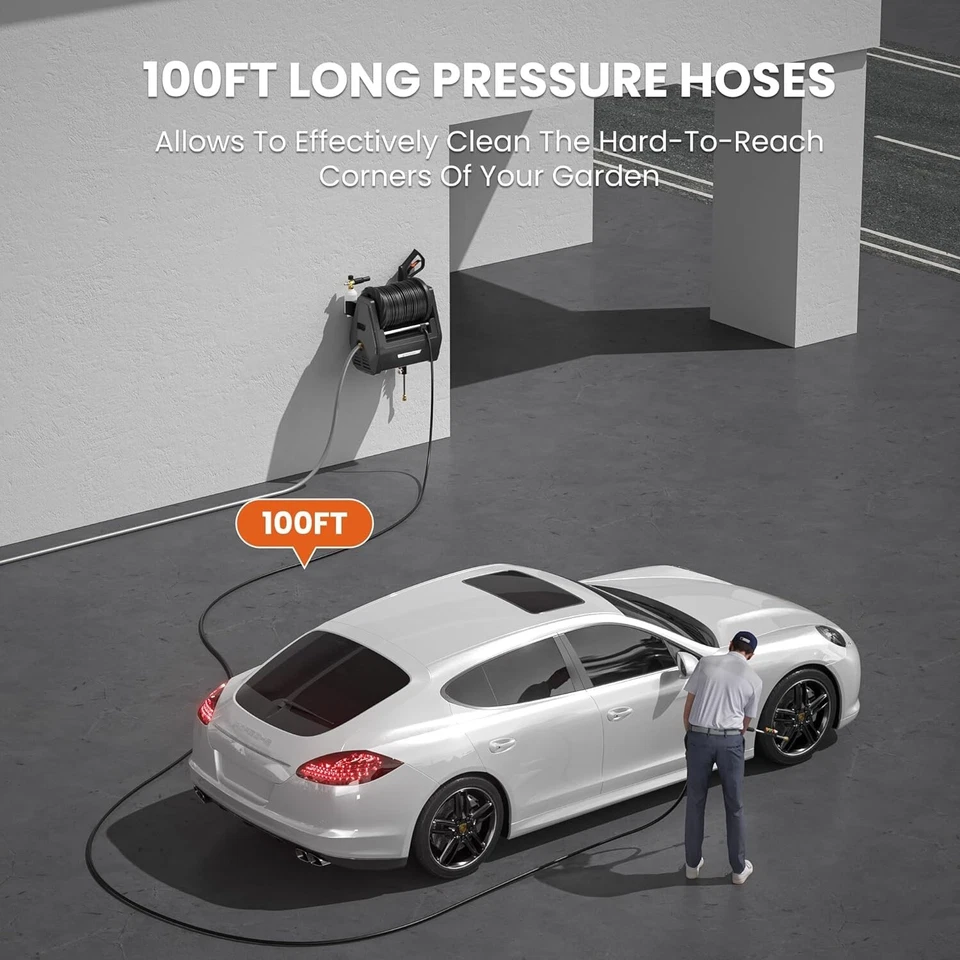 Giraffe Tools Electric Pressure Washer Power Washer with 100FT Hose Max 2900 PSI - Image 4 of 4