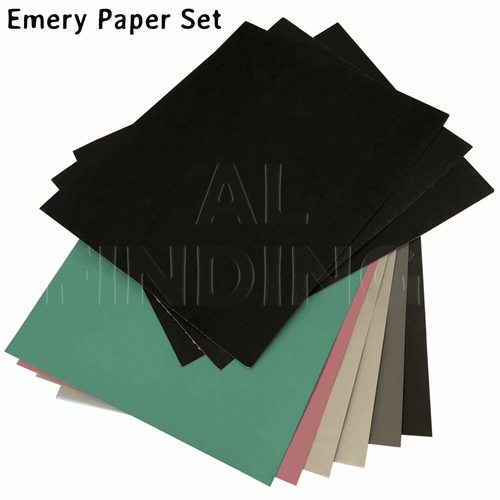 Assorted Grit Emery Cloth Sheets Coarse to Fine emery Sand Paper Wood