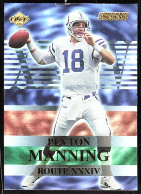 2000 7471C Collector's Edge Supreme Route XXXIV - SCRATCH ON TOP Peyton Manning