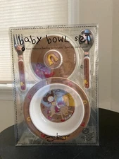 Sugar Booger Baby Bowl Set Cowboy Melamine 4 pc