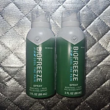 Biofreeze Pain Relieving Spray - 3oz Exp. 01/2026 Lot Of 2