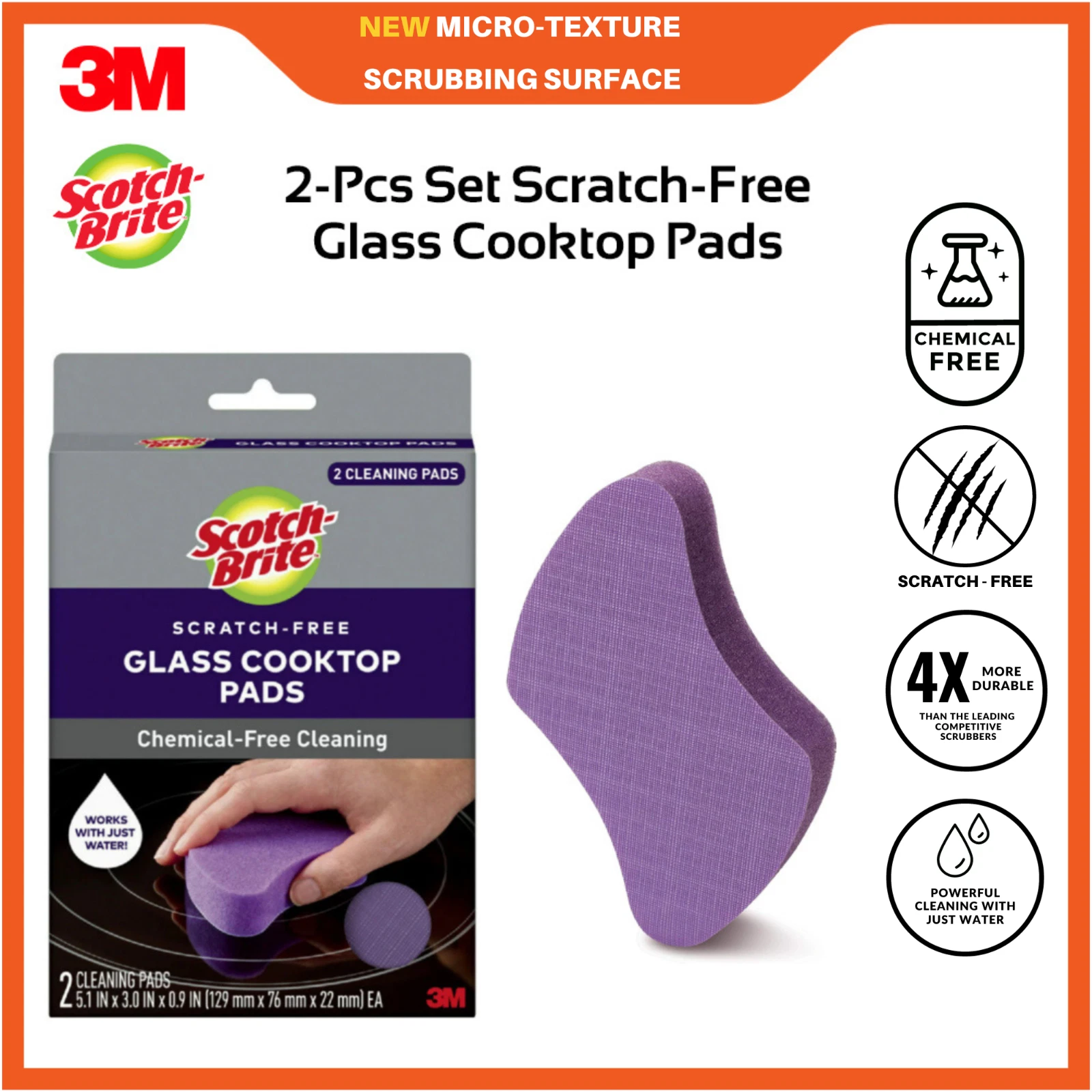 Scotch-Brite Glass Cooktop Pads
