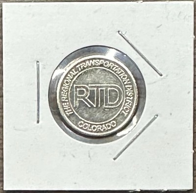 RTD 1979 ~ THE REGIONAL TRANSPORTATION DISTRICT ~ TRANSIT TOKEN COIN