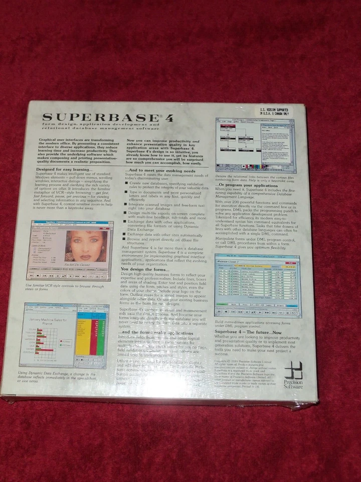 Superbase 4 Rev. 1.30 Vintage upgrade for windows ver. Superbase New Sealed - Image 2 of 2