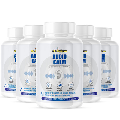 Audio Calm- Hearing Support- 5 Bottles- 300 Capsules