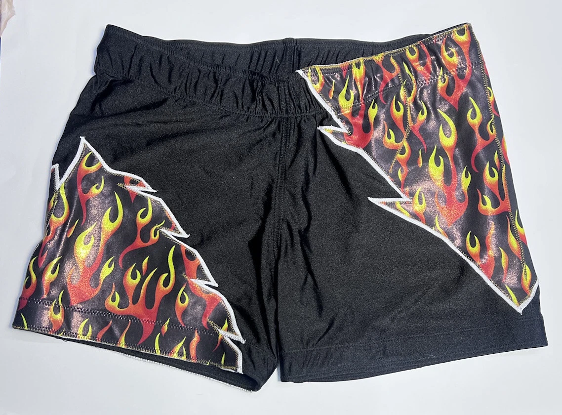 Flame biker best sale shorts