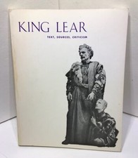 Vintage 1962 KING LEAR Text Sources Criticism Soft Cover Book Harrison McDonnell