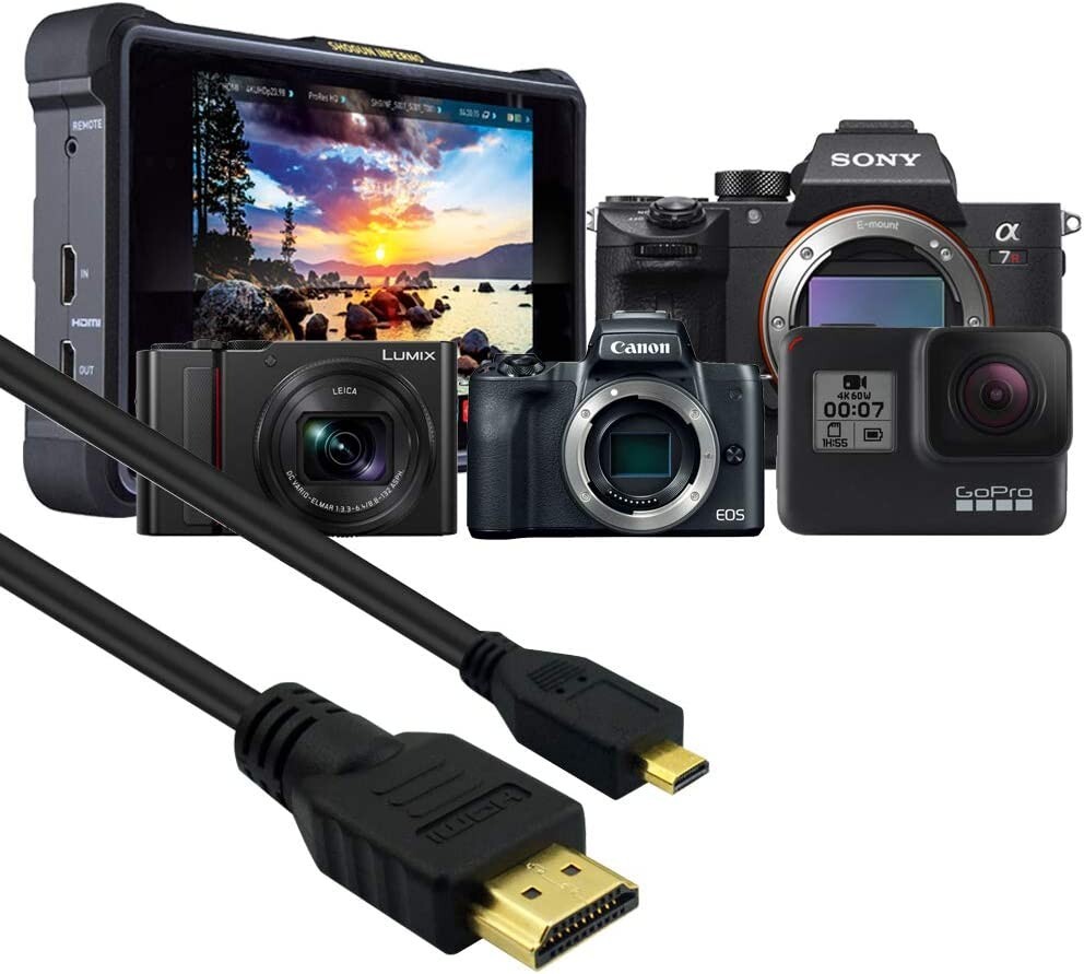 HDMI 1080P A/V HD TV Video Cable Cord Lead For Panasonic HC-V770 K Camcorder Cam