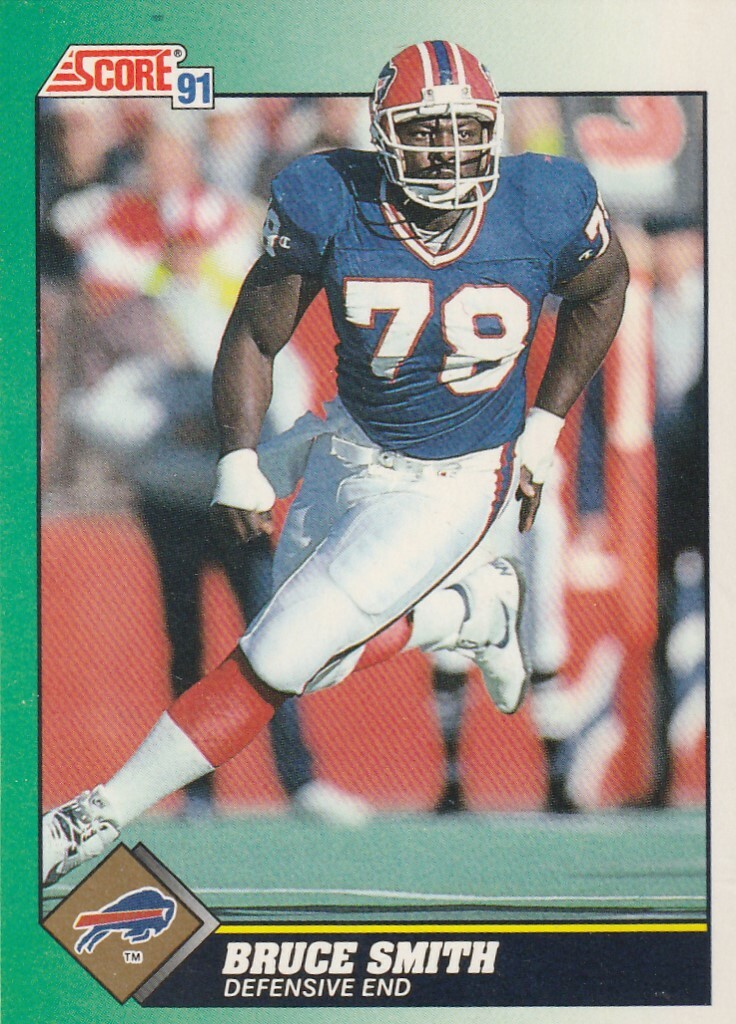 FREE SHIPPING-MINT-1991 Score Bruce Smith #278 BILLS PLUS BONUS CARDS