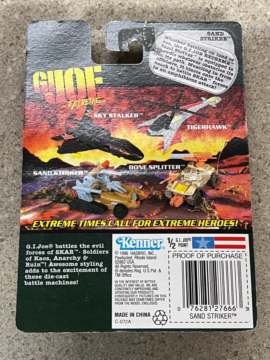 1996 Hasbro GI JOE Extreme Sand Striker Vehicle 1:64 Die Cast New