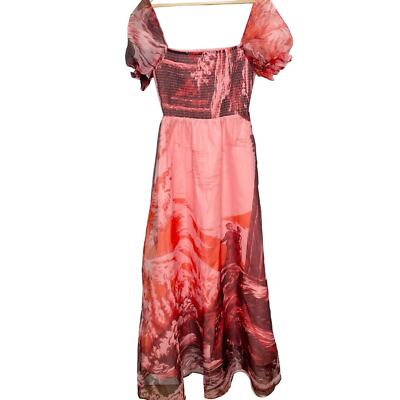 open lace back dress Staud