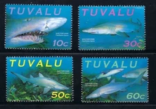 TUVALU  2000  Sand Tiger Shark  Fish Stamps Fishes