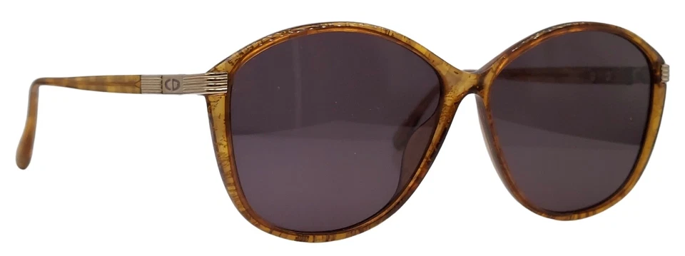Винтажные коричневые овальные солнцезащитные очки Christian Dior 2531 31 Германия с НОВЫМИ ЛИНЗАМИ! - Изображение 2 из 4