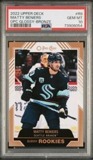 2022-23 Upper Deck O-Pee-Chee Matty Beniers Glossy Rookie Bronze R9 PSA 10