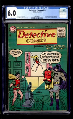 Detective Comics #226 1955 CGC 6.0 FN OW/W High Definition Scans