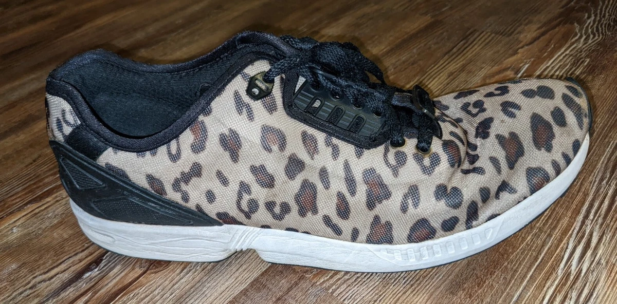 NEW Women Adidas advantage tennis animal print sneakers Leather White  LaceUp 5 | eBay