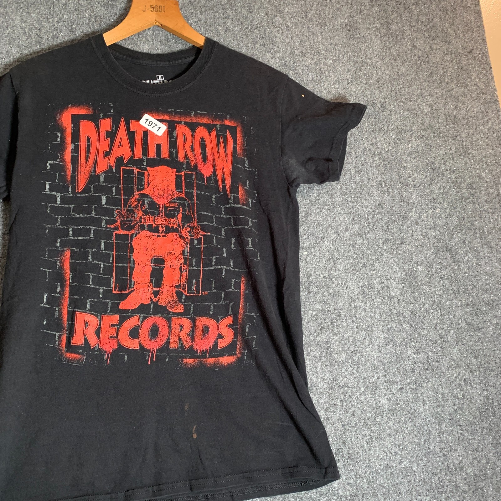 FILA Camicia moderna braccio della morte adulto taglia small nera manica corta uomo stampa grafica