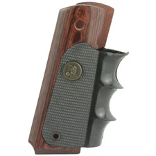 Pachmayr American Legend Grips Fits Colt 1911 Full Size Wood/Rubber Black  00423