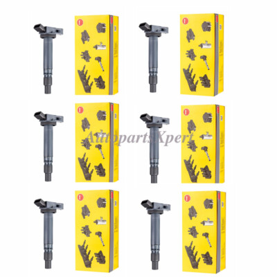 U5084 6pcs OEM NGK Ignition Coil 90919-02250 For LEXUS IS350 GS350 RC350 Toyota