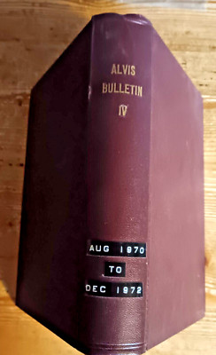 ALVIS OWNER CLUB BULLETIN Bound Volume Aug 1970 - Dec 1972 [Nos 203-229]