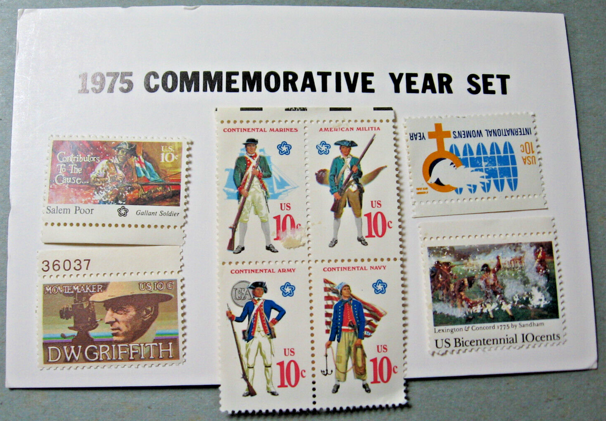 1975 United States Commemorative Year Stamp Set with 27 Stamps | eBay