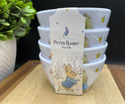 Peter Rabbit & Benjamin BEATRIX POTTER Melamine 3.5" Snack Bowls (SET OF 4) NEW