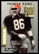 1992 SkyBox Primetime Patrick Rowe Rookie Cleveland Browns #133