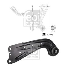 2x FEBI QUERLENKER SATZ HINTEN MITTE passend für SKODA SUPERB VW ARTEON PASSAT L