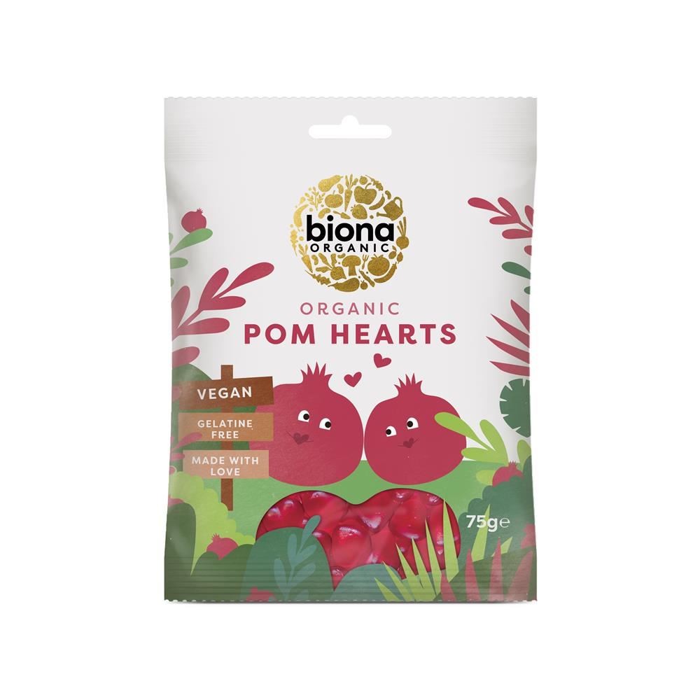 Biona Organic Vegan Pomegranate Hearts 75g - 2 Pack - Image 2