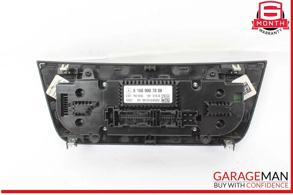 Interruptor de control climático calentador aire acondicionado delantero Mercedes X166 GL450 GL550 12-19 OEM Foto 4 de 4