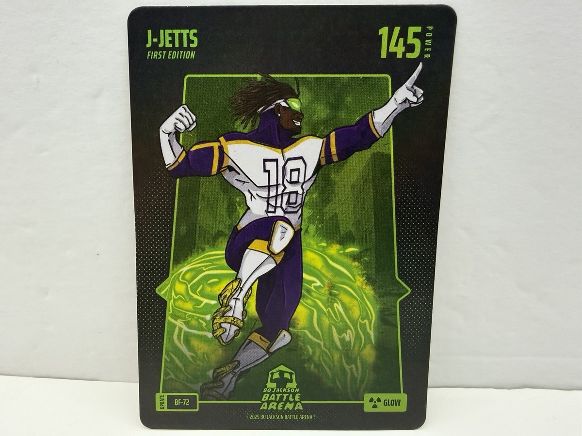 Bo Jackson Battle Arena Update #BF-72 J-Jetts Glow Battlefoil Justin Jefferson
