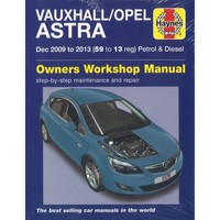 Opel Astra Vauxhall 12.2009-2013 Benzin Diesel Workshop Manual Haynes