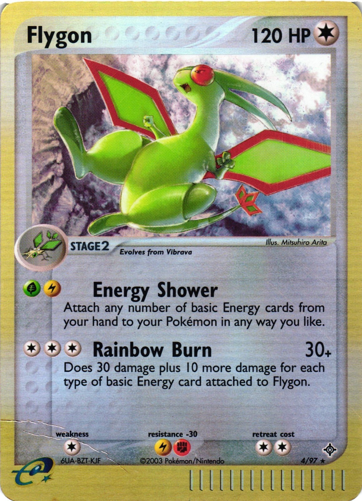 Pokemon TCG Flygon 4/97 Reverse Holo Rare Set EX Dragon DMG