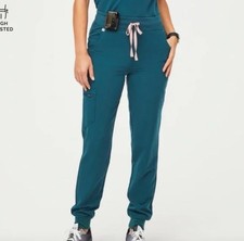 FIGS Zamora Scrub Jogger Pants Women XL/T Teal Technical Collection Stretch