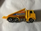VINTAGE HOT WHEELS CRACK UPS RAMP TRUCK YELLOW ENAMEL 1986 MALAYSIA