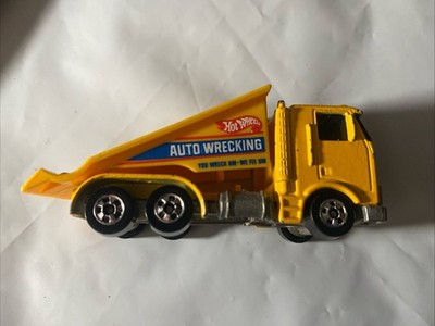 VINTAGE HOT WHEELS CRACK UPS RAMP TRUCK YELLOW ENAMEL 1986 MALAYSIA