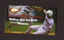 Purcellville Cannons 2019 Pocket Schedule Valley Baseball League