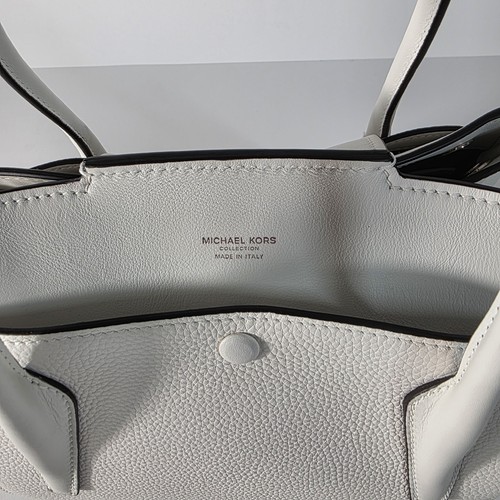 Michael Kors Collection Women's Bandcroft Top Handle Leather Satchel, MSRP $990 - Picture 7 of 12