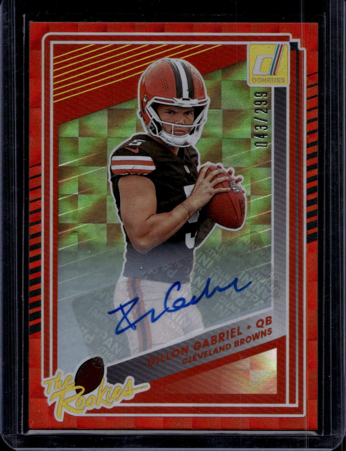 2025 Donruss #33 Dillon Gabriel The Rookies Autographs #/299