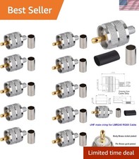 Brand New UHF PL-259 Male Crimp Connectors 10 pcs